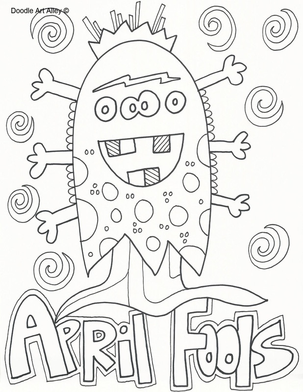 April Fools Day Coloring Page Coloring Pages