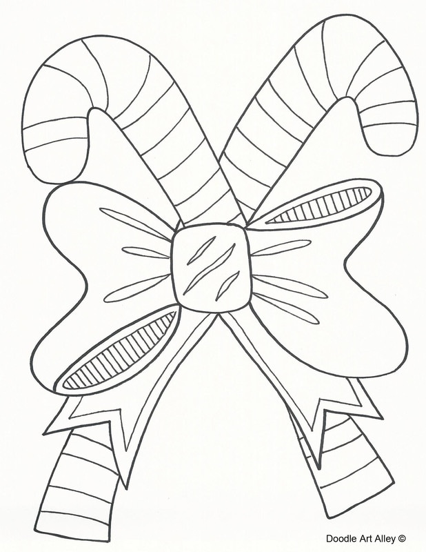 Christmas Coloring Pages - Doodle Art Alley