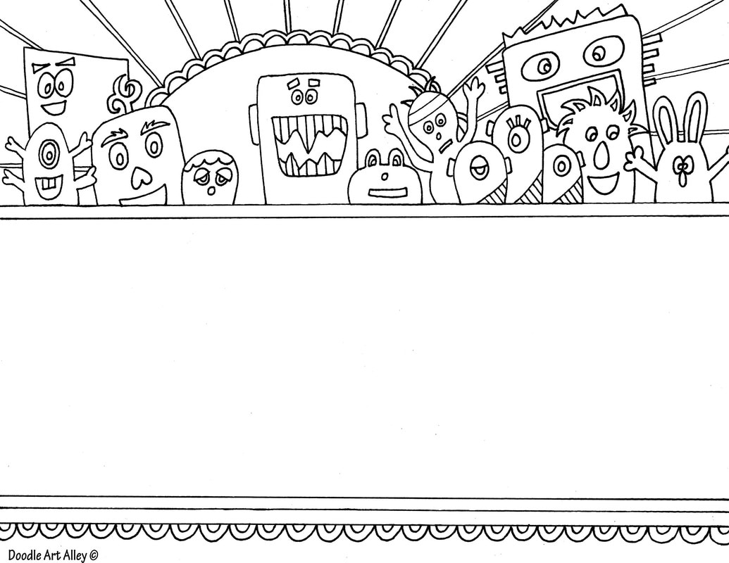 Templates Coloring Pages Doodle Art Alley Return