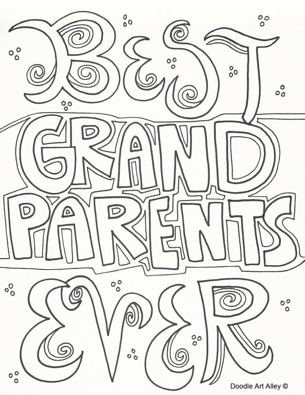 grandma and grandpa coloring pages