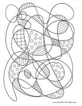 doodle coloring pages for kids