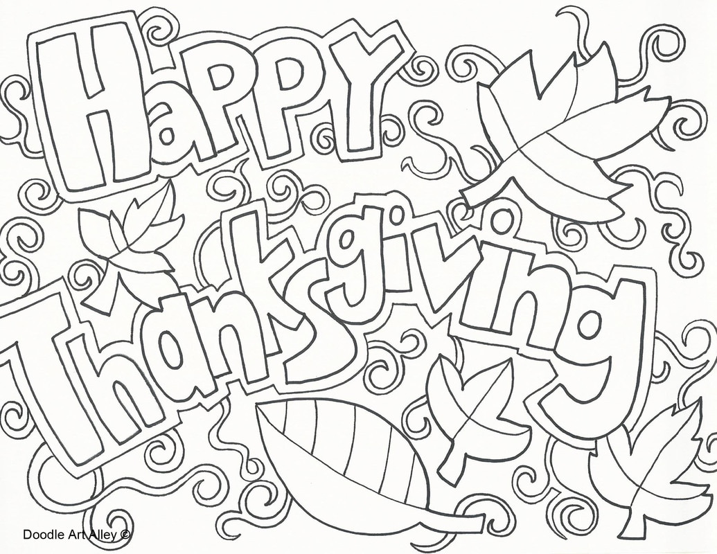 Printable Happy Thanksgiving Coloring Pages