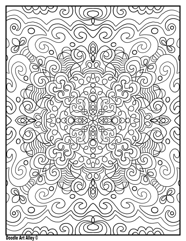 symmetrical coloring pages