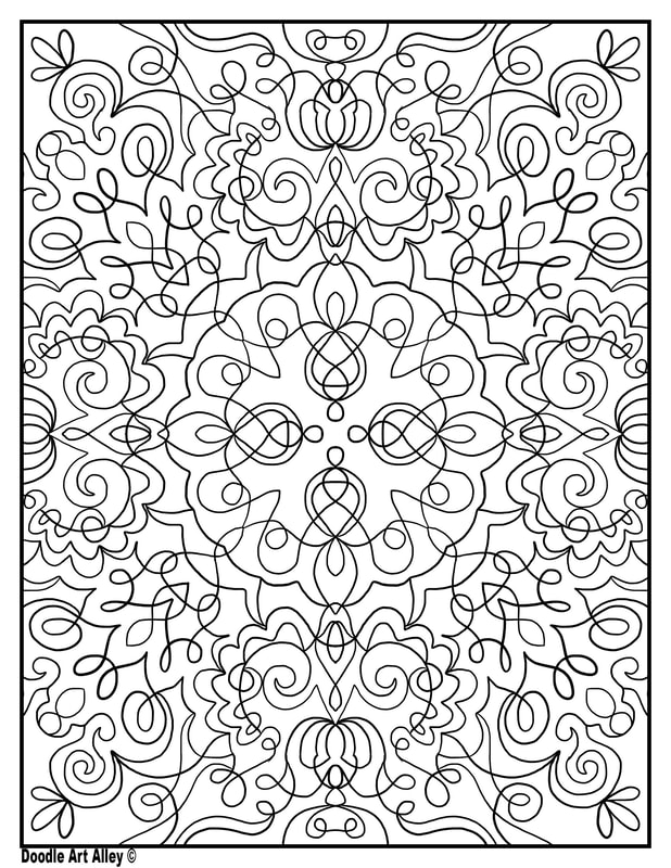 symmetrical coloring pages