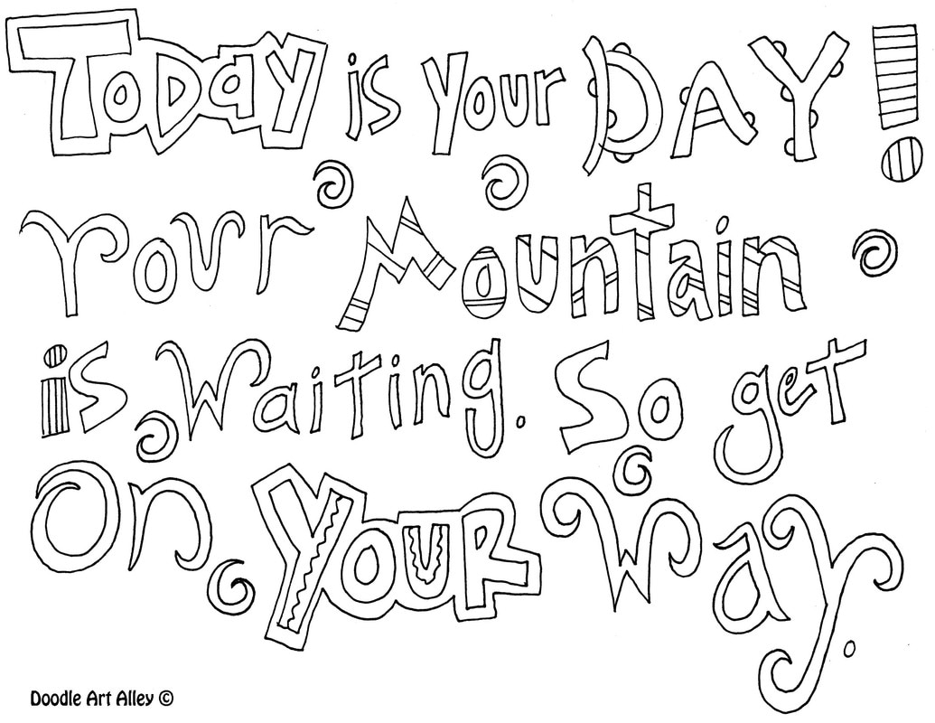 doodle art alley all quotes coloring pages